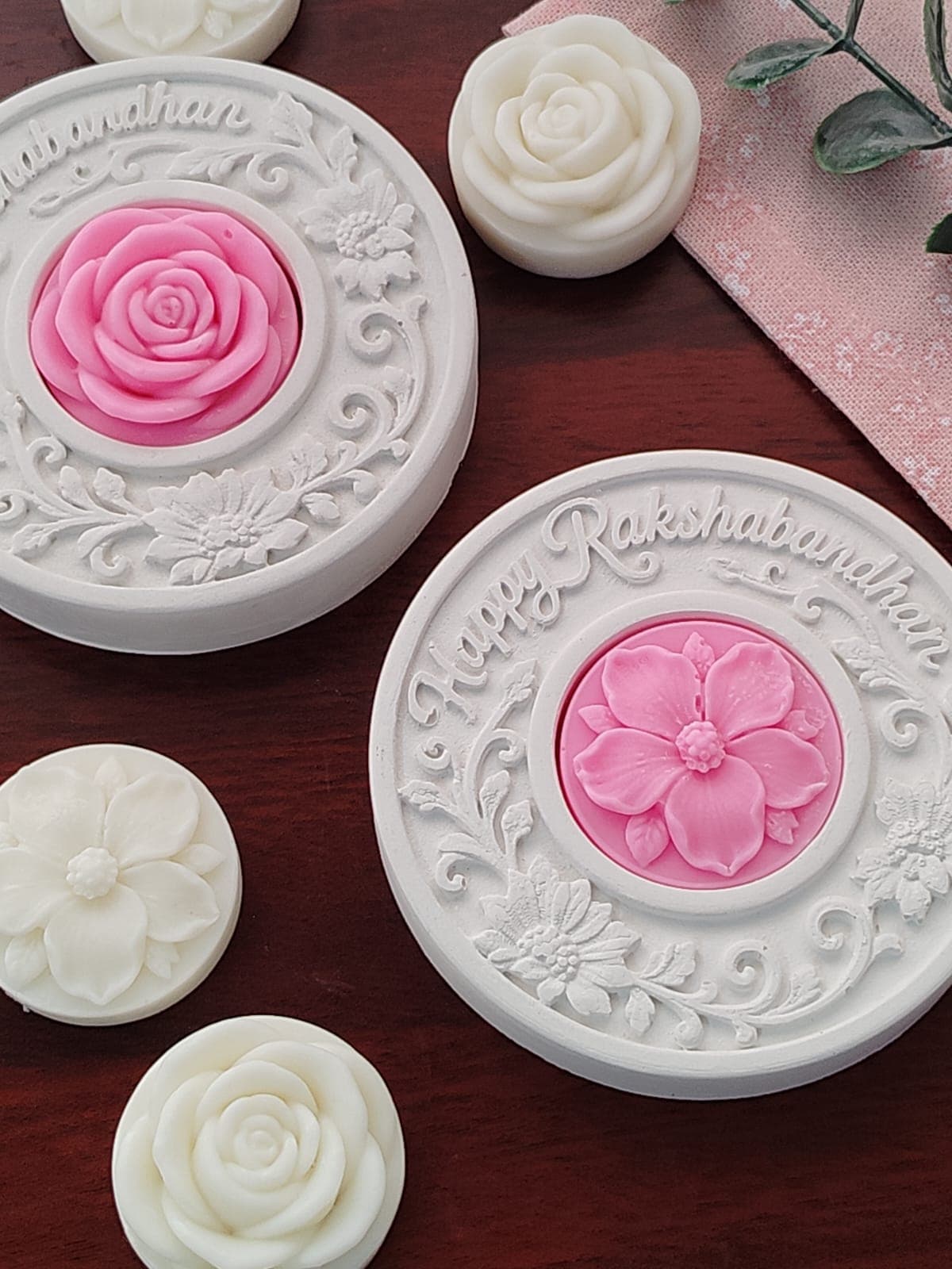 4 Flower Tealight Combo set 3