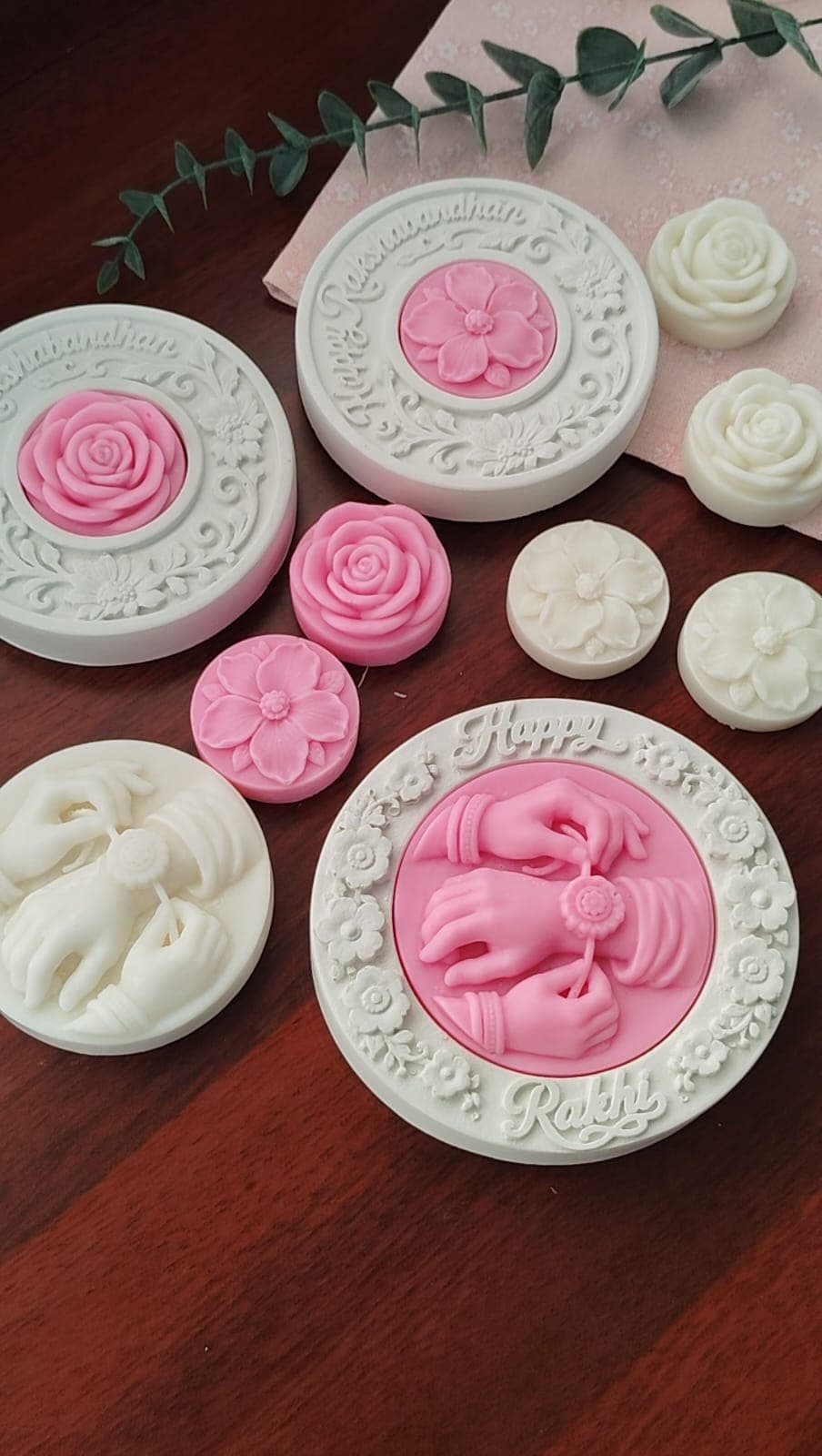 Happy Rakhi Tealight Holder and Candle combo set  4